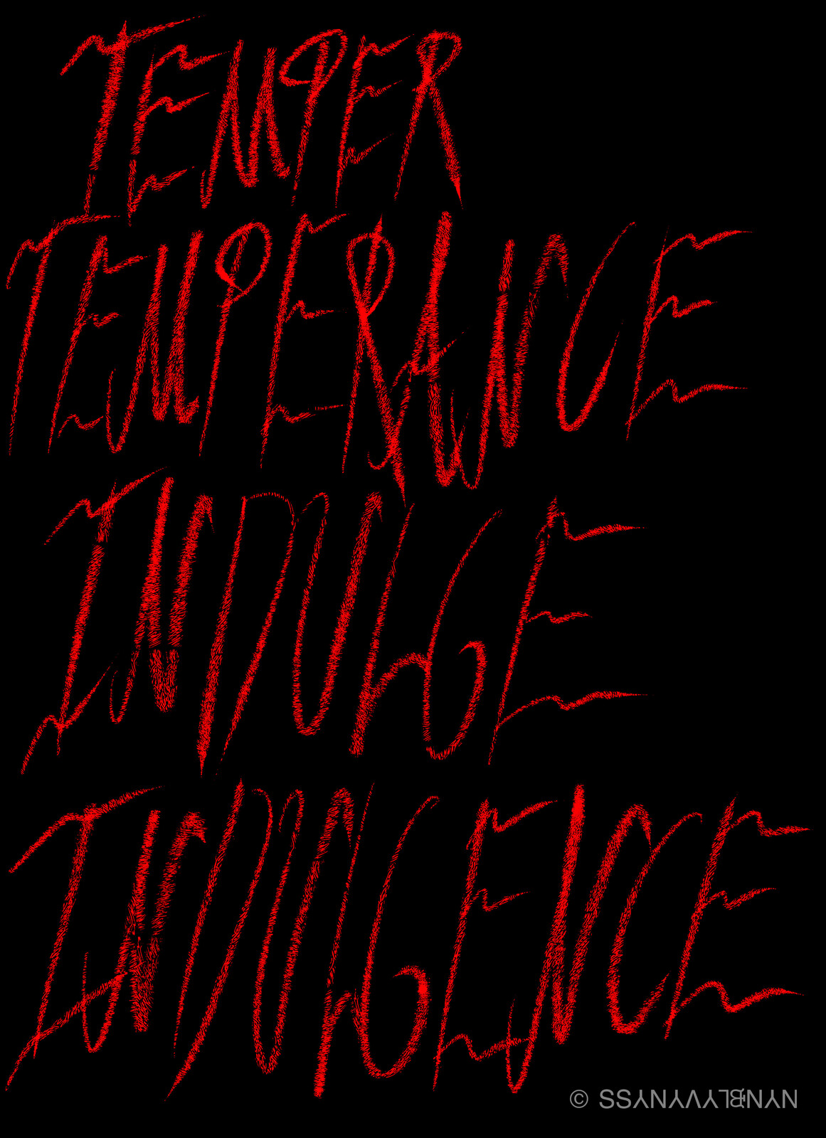 Temper Temperance Indulged Indulgence