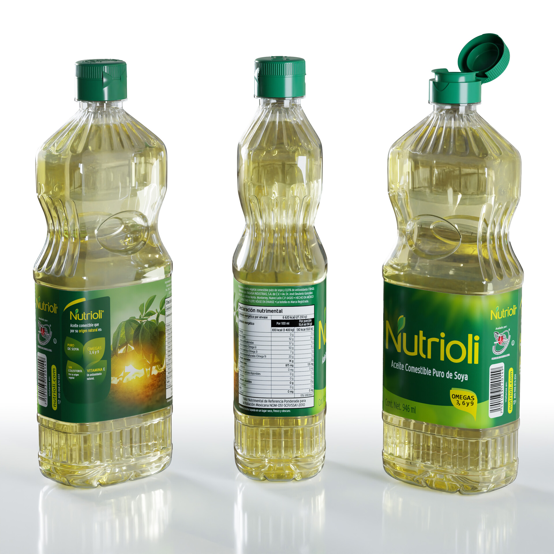 ArtStation - Soybean oil bottle