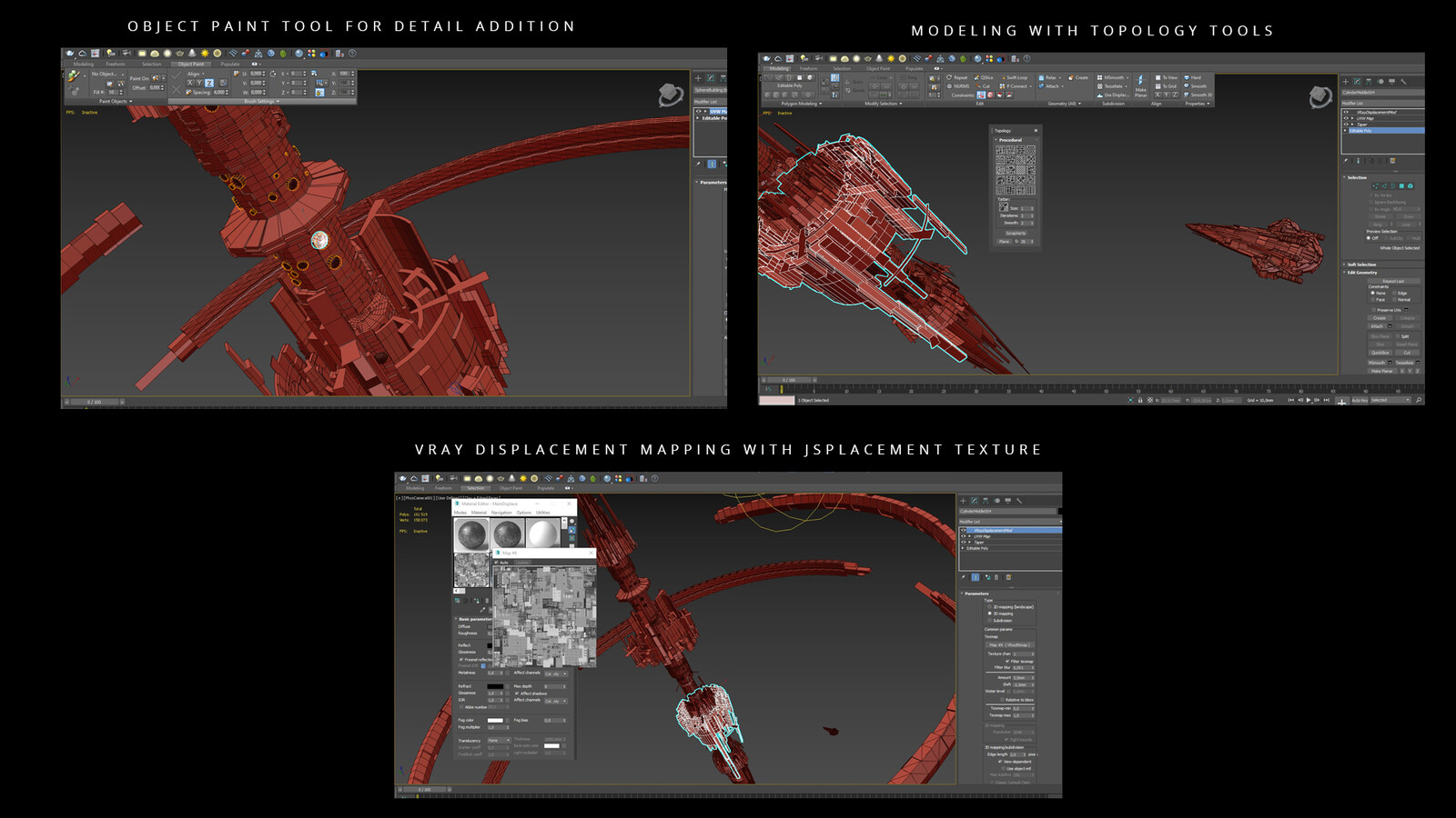 Modeling within Autodesk 3dsmax - Viewport.