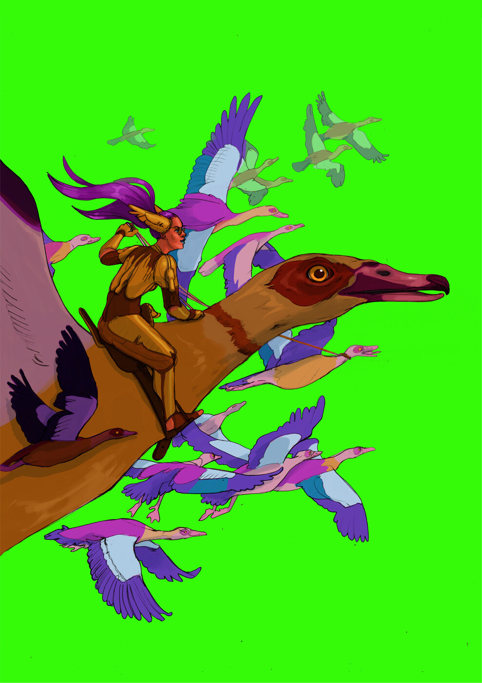 ArtStation - *HONK* Goose Rider