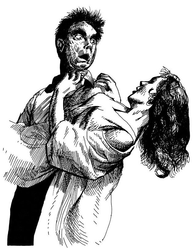 Vampire Carry Struggling Victim BIG