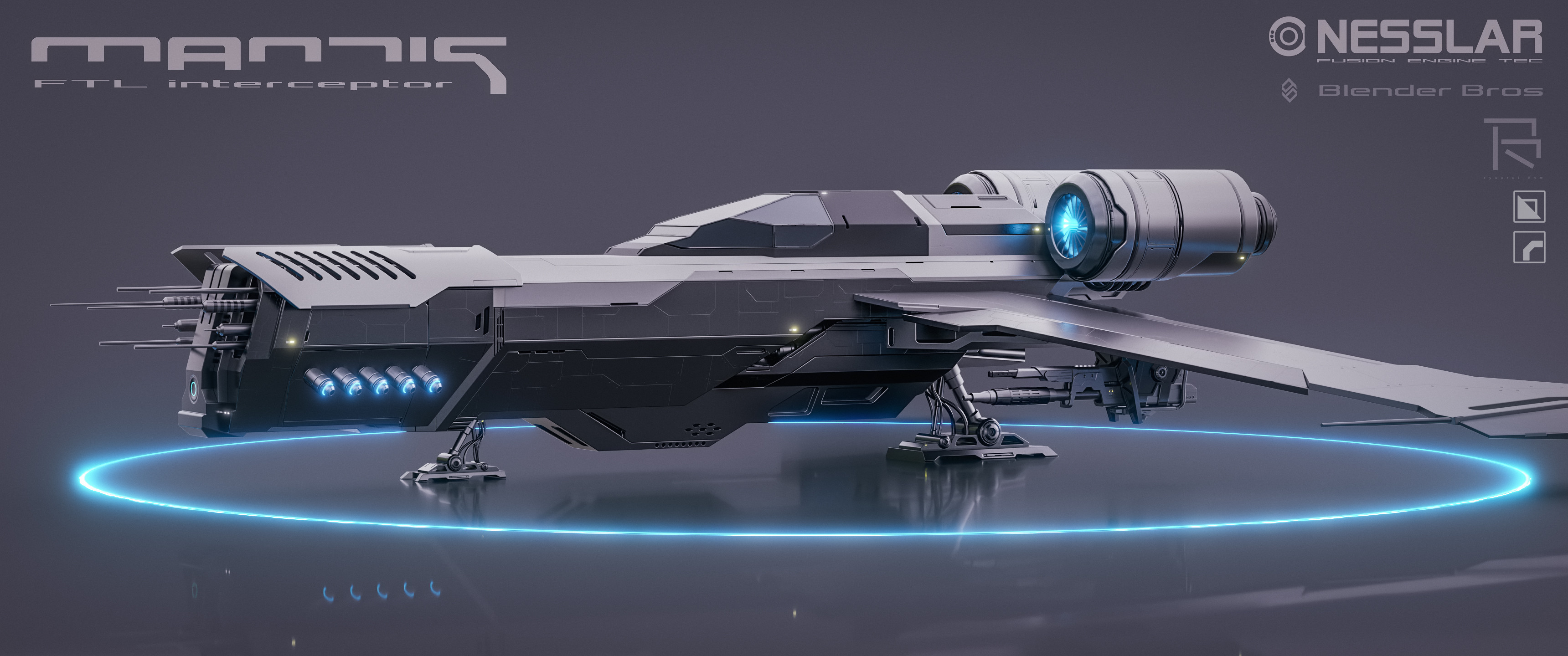 Blender Bros SciFi Environment Concept Design for hard