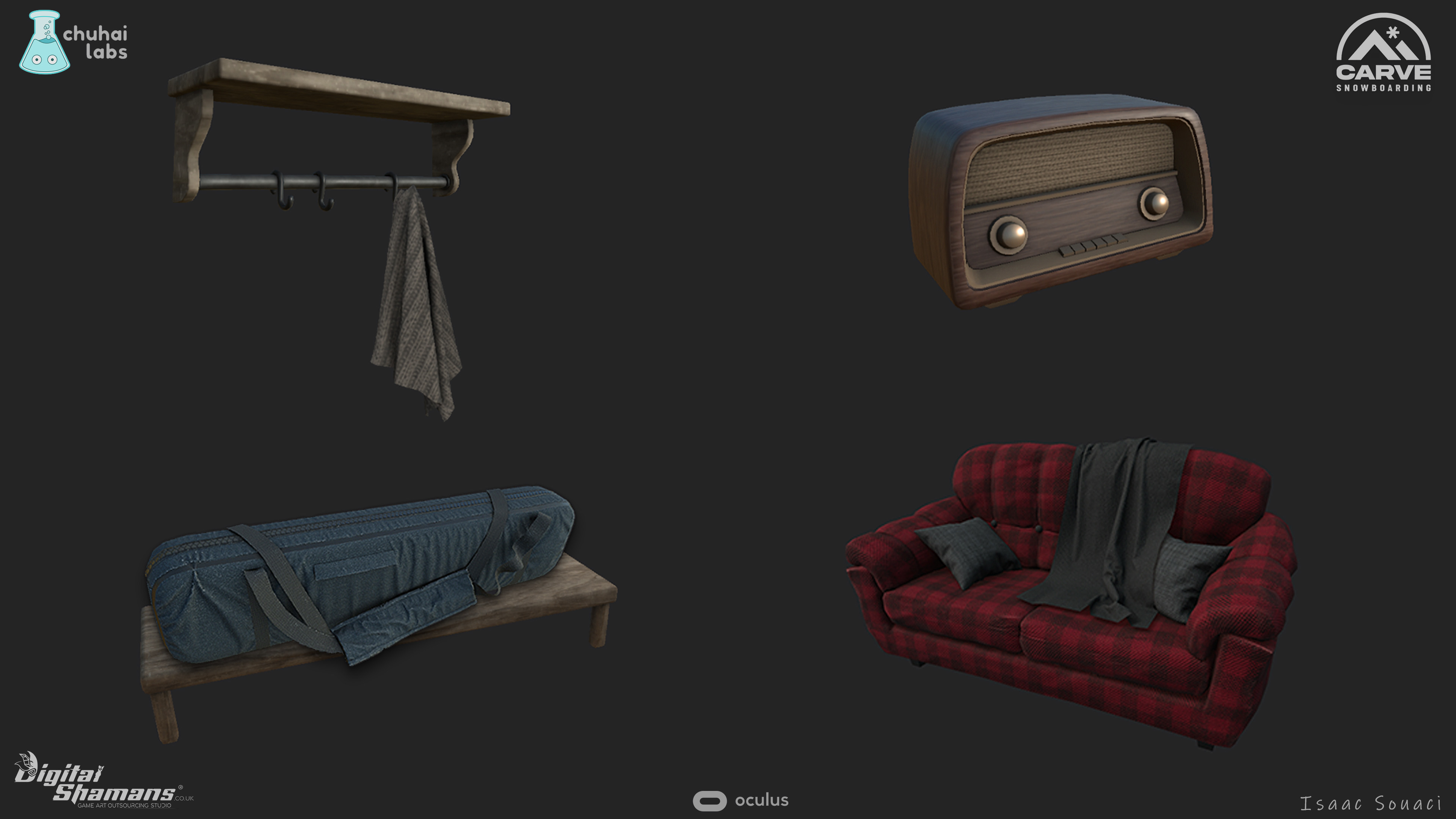 Carve Snowboarding - Props - UE4