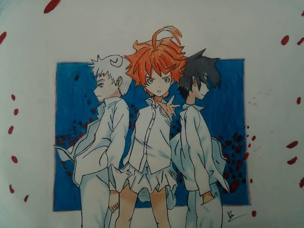 The Promised Neverland Characters Anime - Paint By Number - Paint