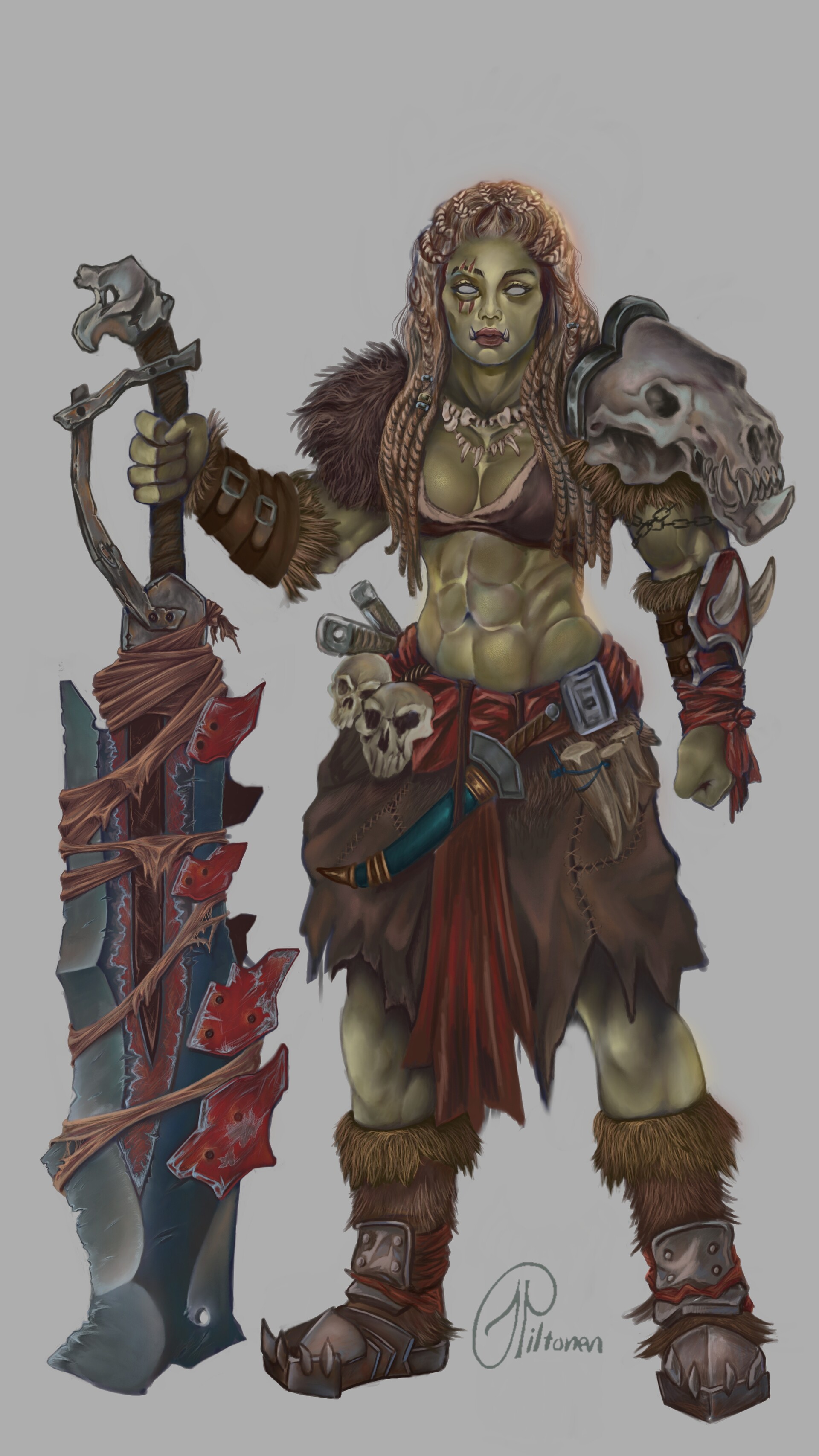 ArtStation - Female orc design