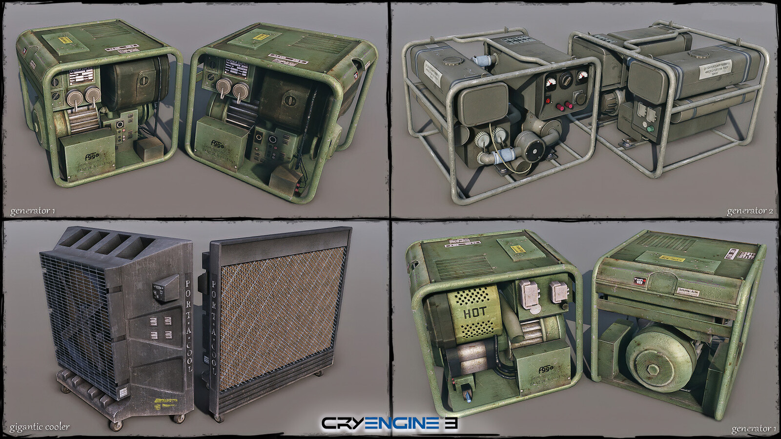 Sniper Ghost Warrior franchise - Military Generic Non PBR Props Pack, CryEngine
