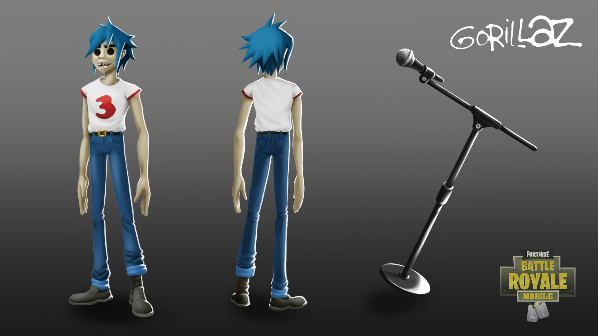ArtStation 2D Gorillaz skin
