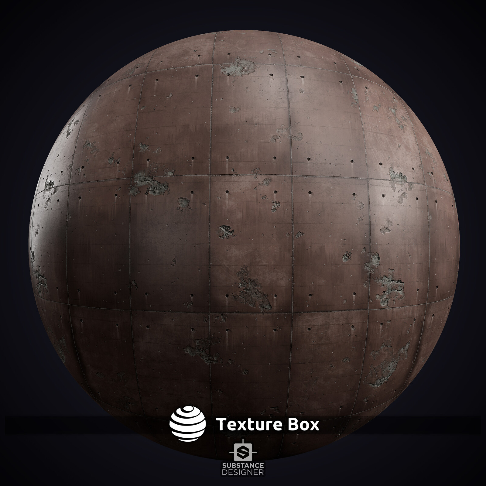 Concrete Walls | %100 Substance Designer | PBR Materials