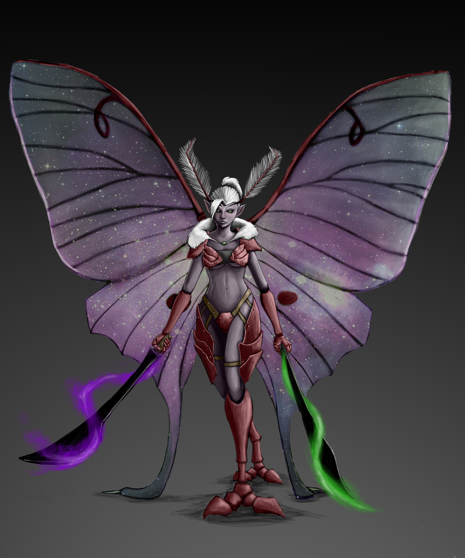 ArtStation Unseelie Fae Warrior
