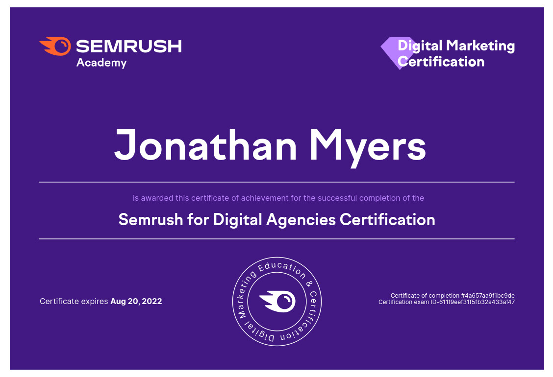 Jonathan Myers Multi Disciplinary Content Media Marketing