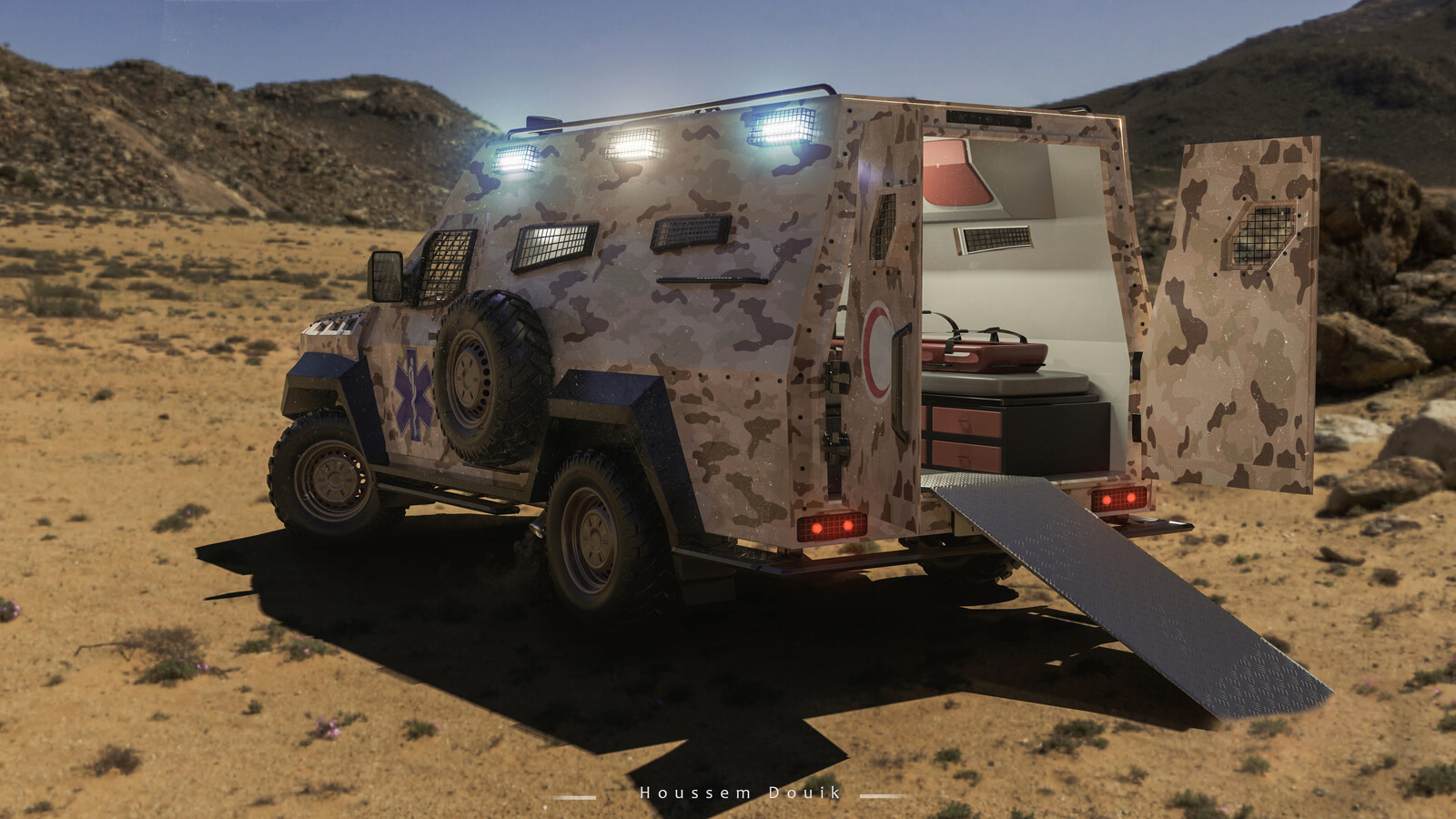 Military Version of the Thebes
Armored military ambulance