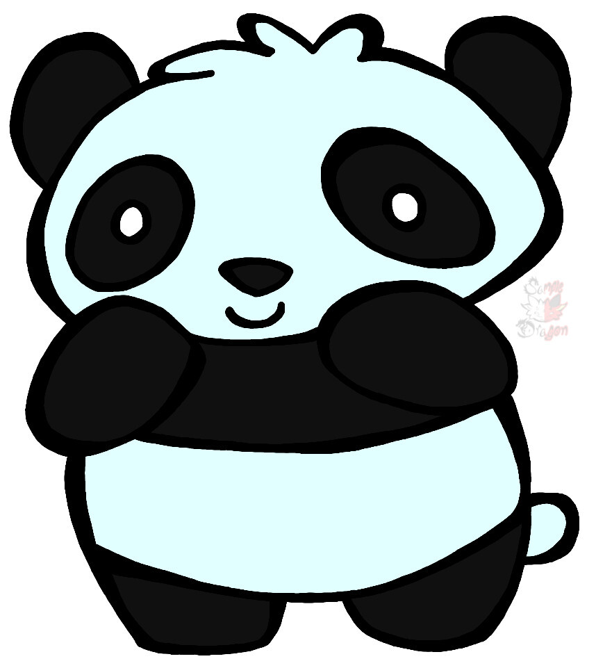 ArtStation - Chibi Cute Panda Coloring Page Free2Use