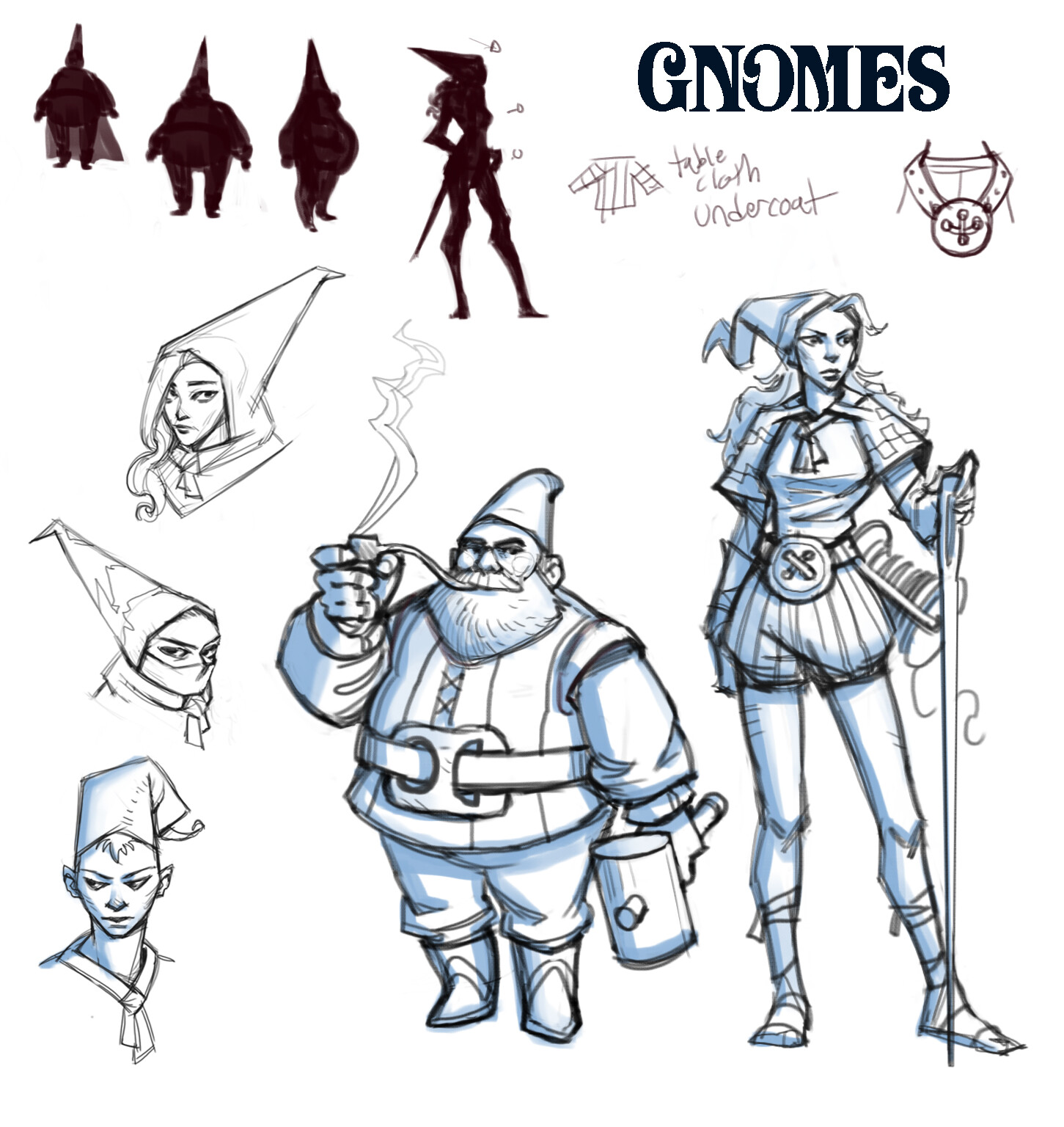 GNOMES! Character designs
