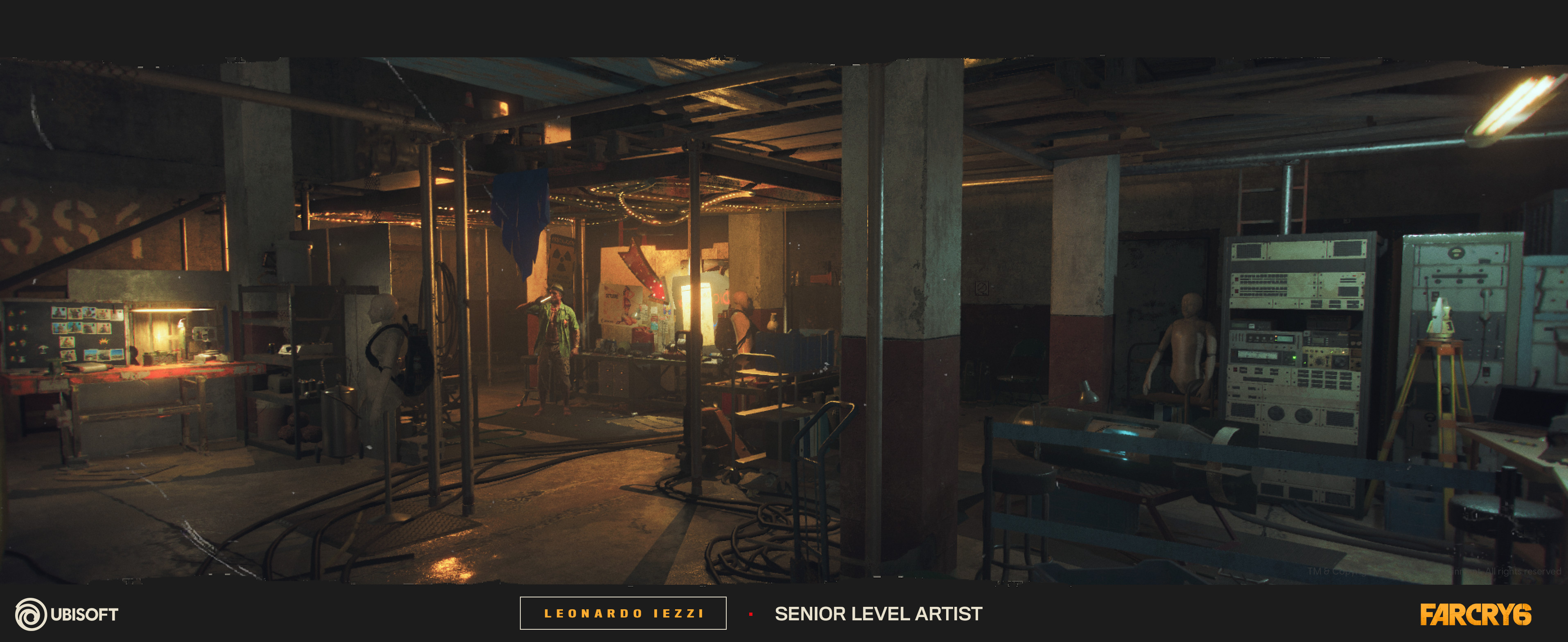 Screenshot of Juan's Workshop showing different areas of the interior