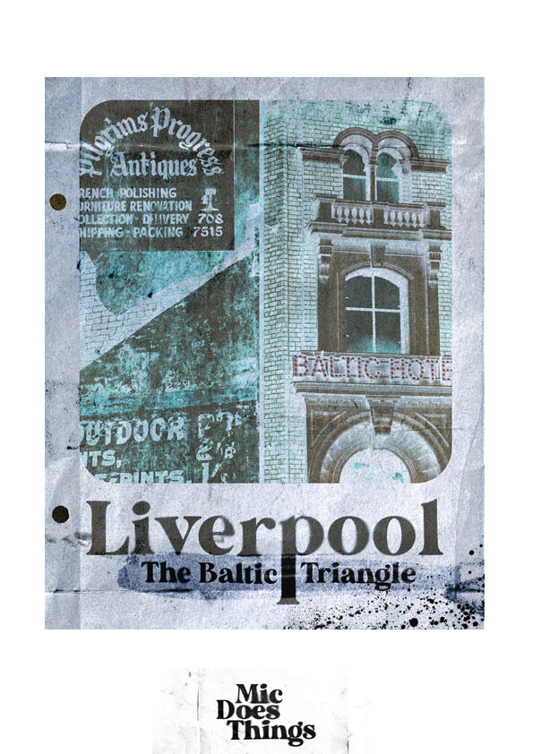 Liverpool The Baltic Triangle - Vintage Poster