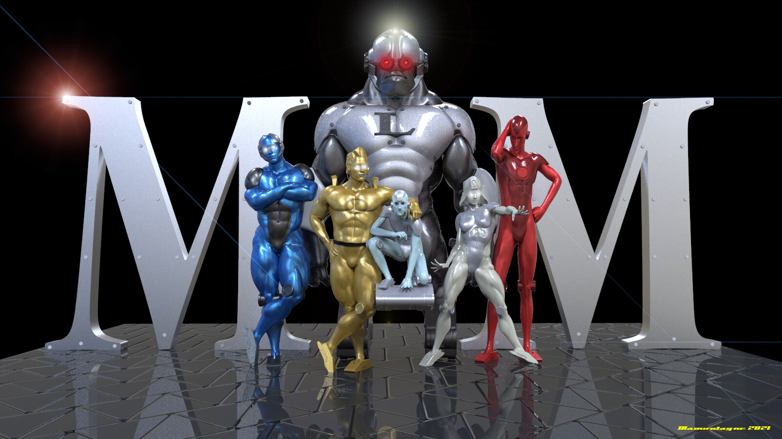 ArtStation DC comics Metal Men