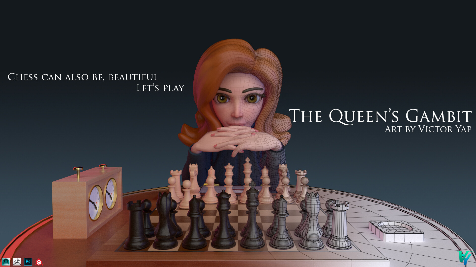 ArtStation - Elizabeth Harmon - Queen's Gambit
