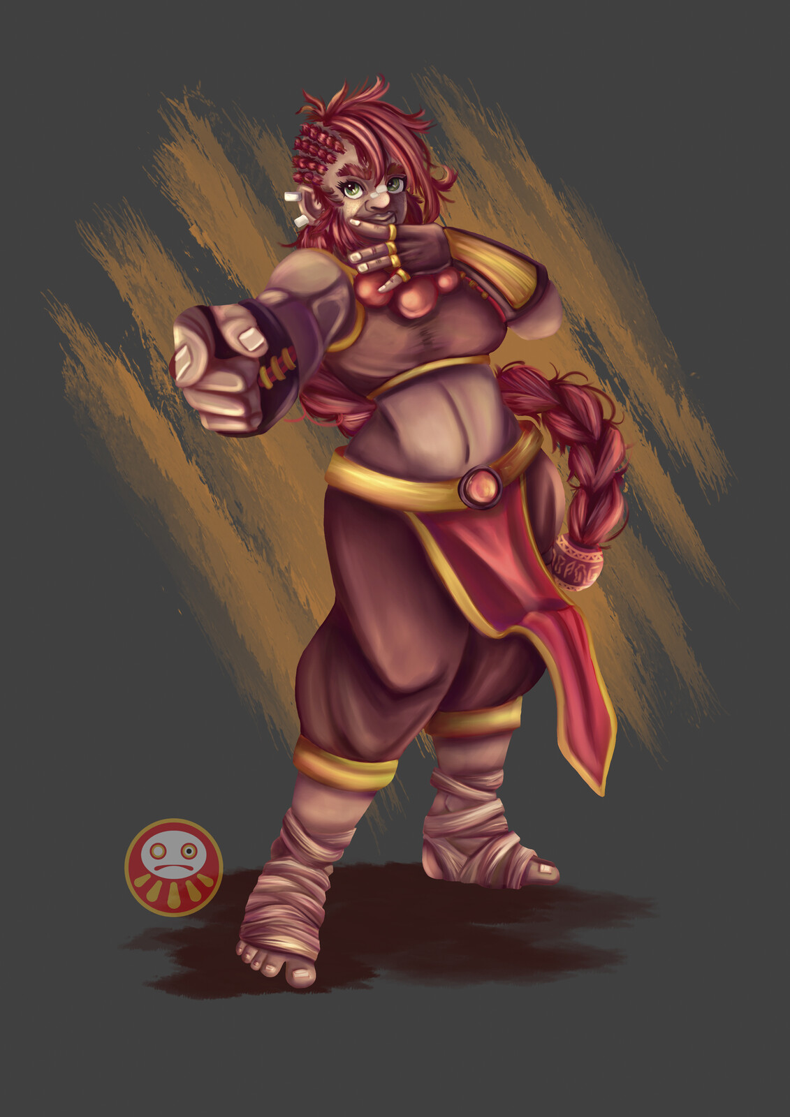 Ferya Firebeard (version D&D 5 edition)