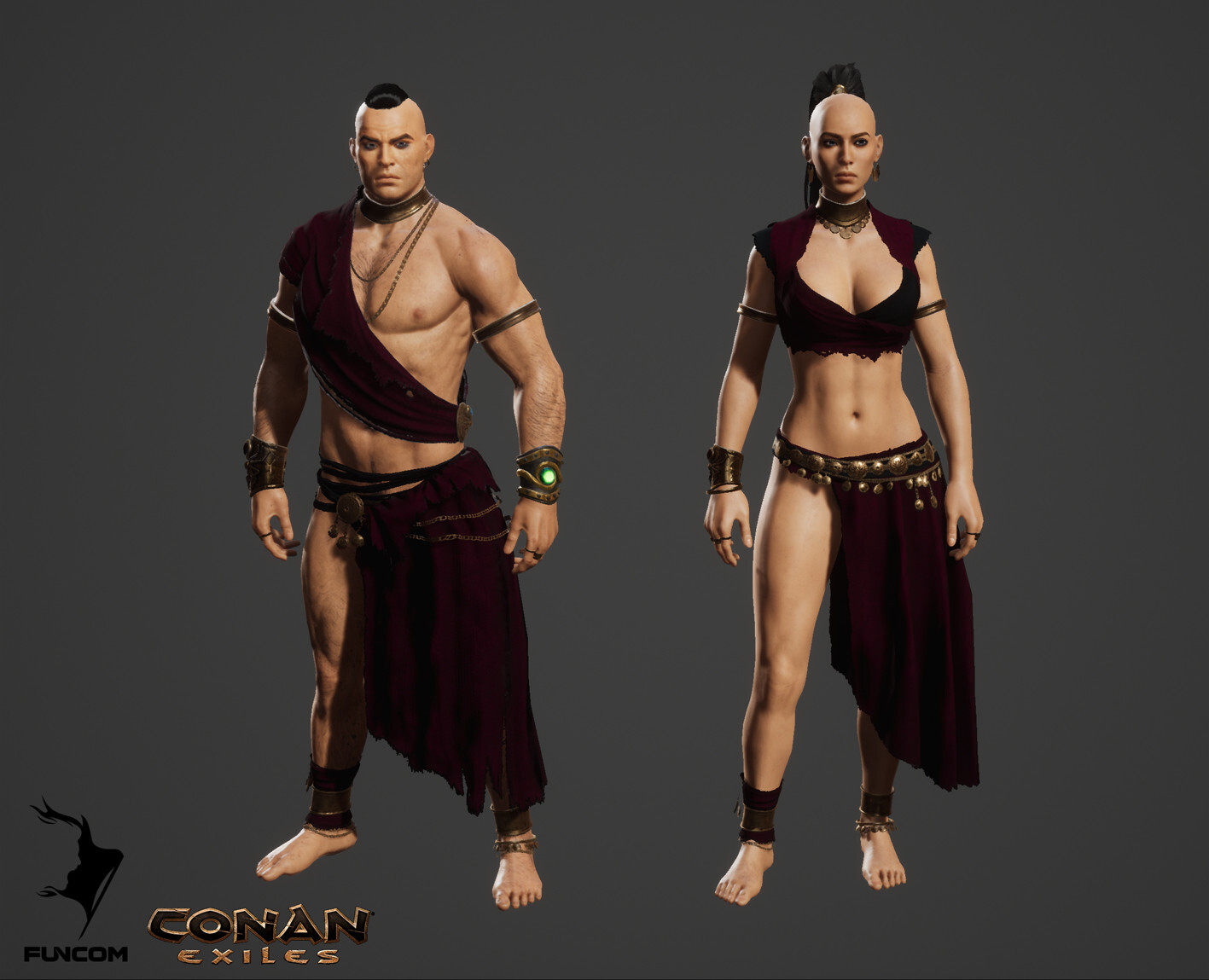 Conan Exiles work - models.