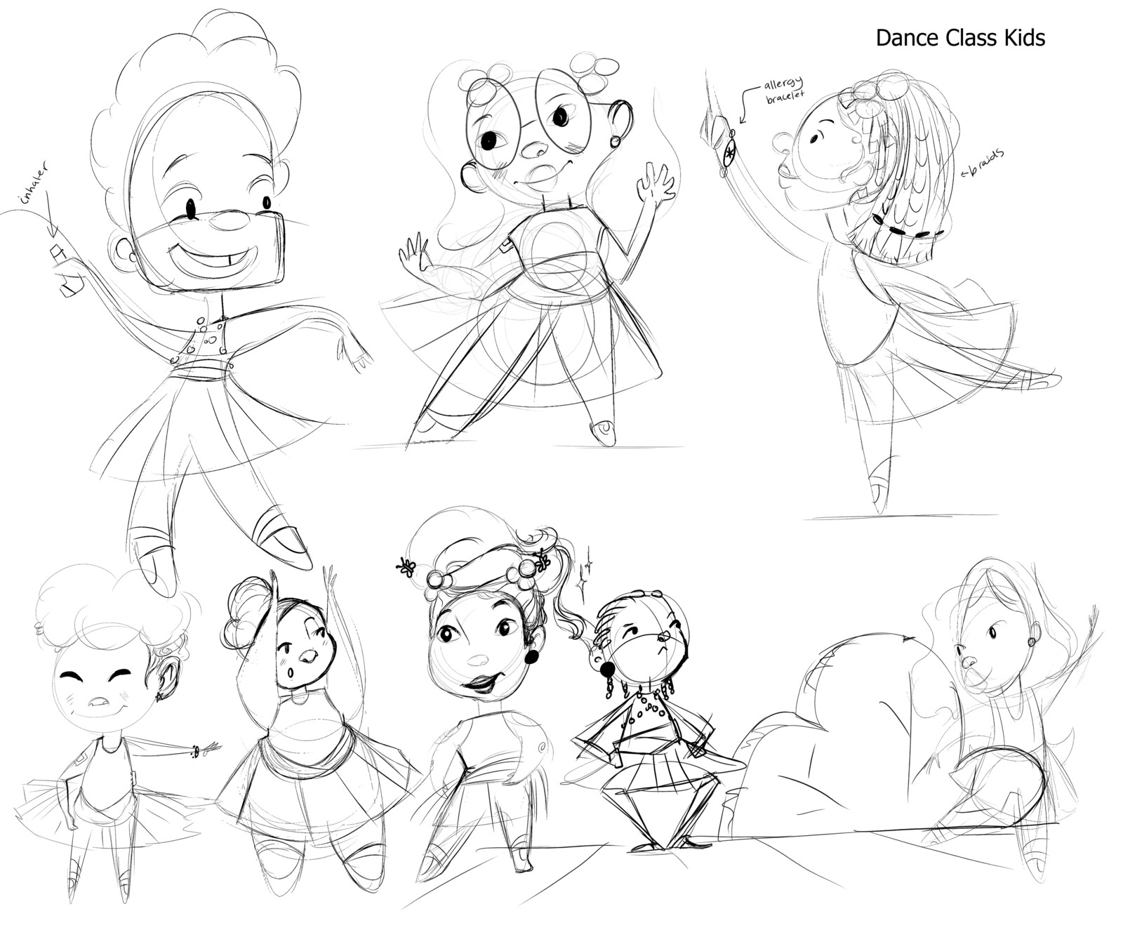 Background Children- Diverse characters with differences. I wanted to include a little boy as well because they deserve representation too &lt;3