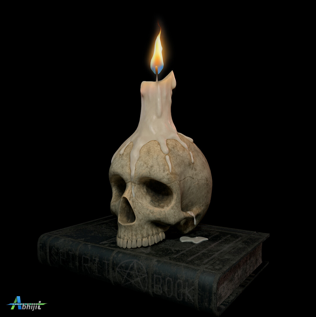 ArtStation - Skull Candle Light