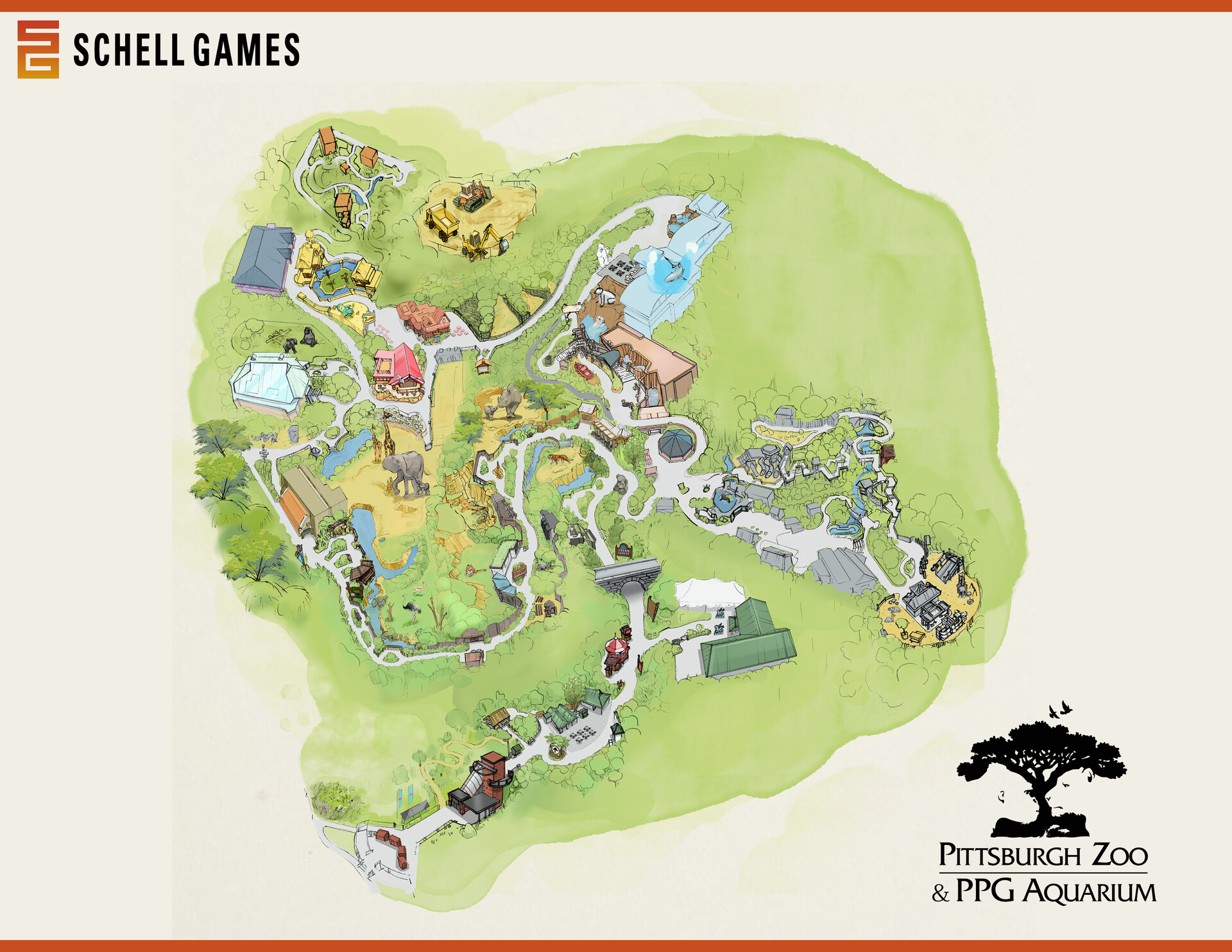 Josh Hendryx Map and icons for the Pittsburgh Zoo app