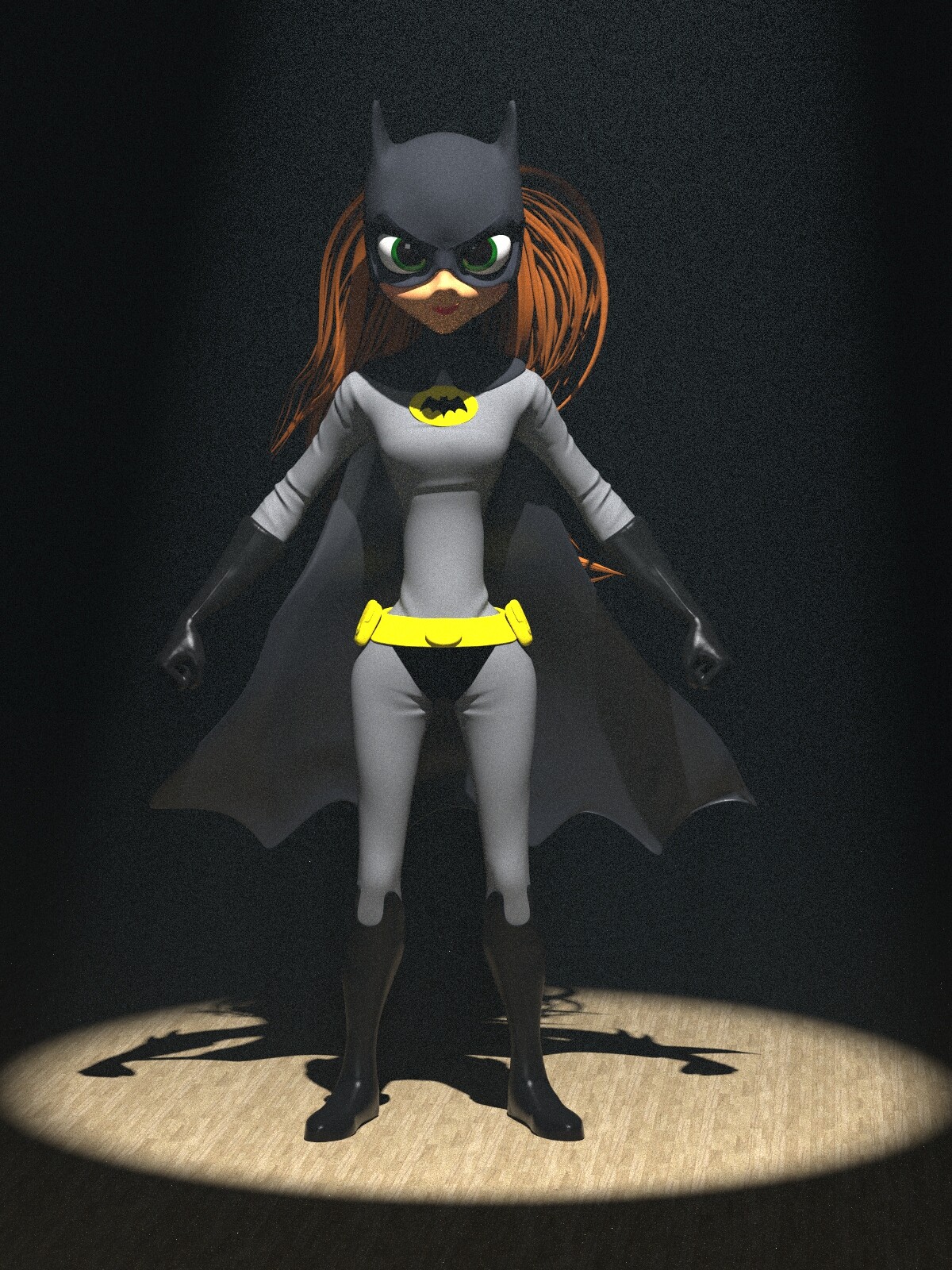 Batgirl in Batman suit!