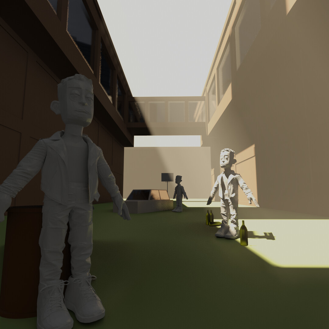 3D Blockout Base for creating the Color Keys. This was also useful later on in production.