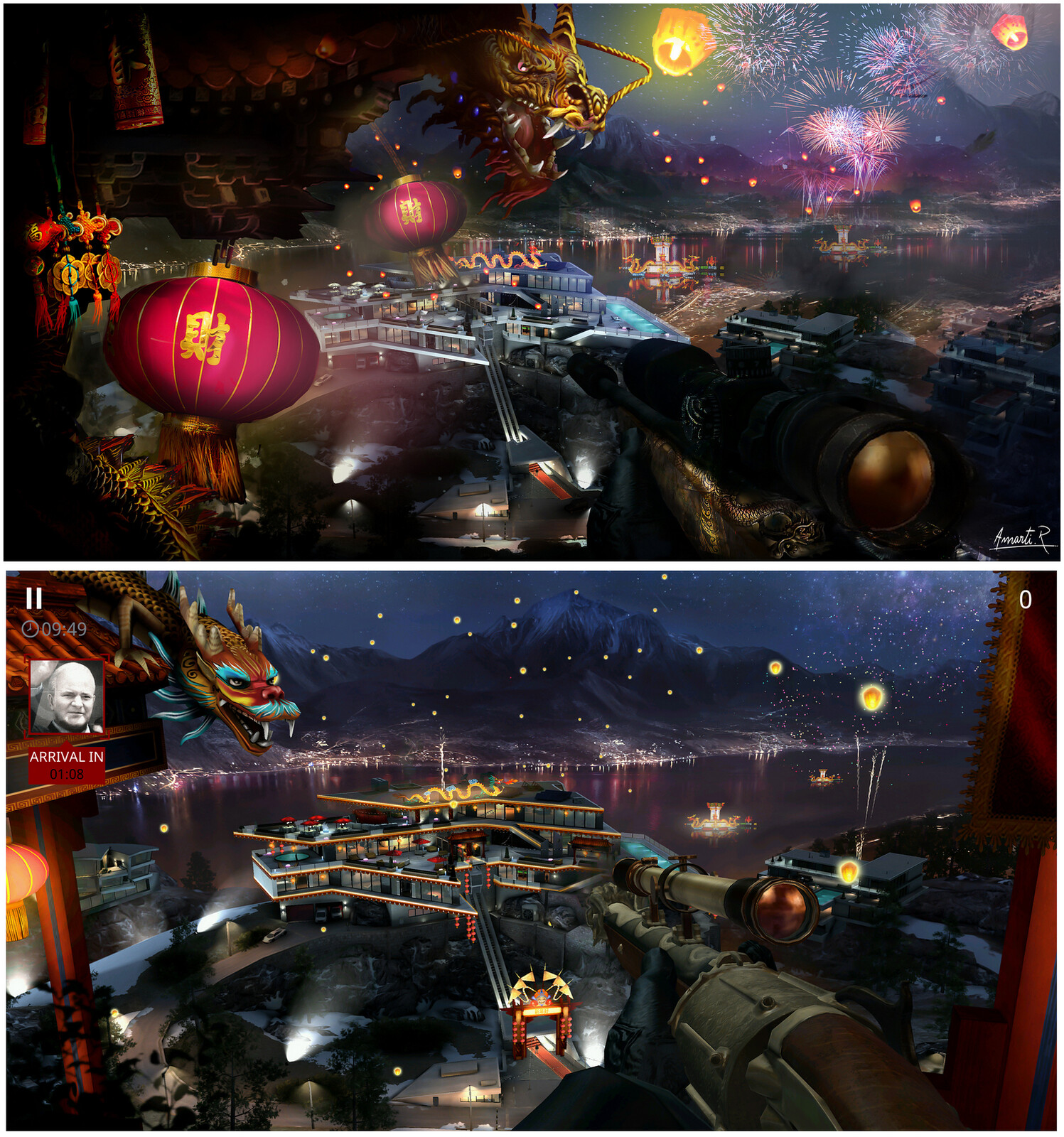 Top : Concept
Bottom : 3D Scene