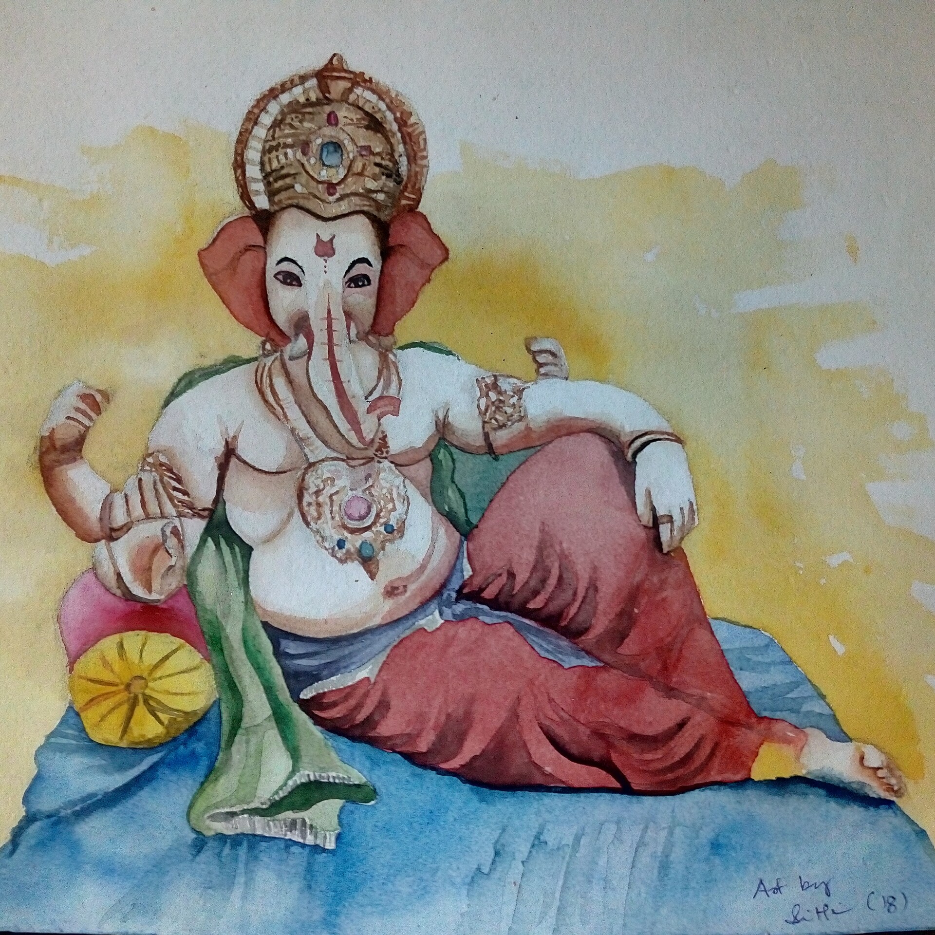 Pencil Sketch Of Ganesh Ji - Desi Painters