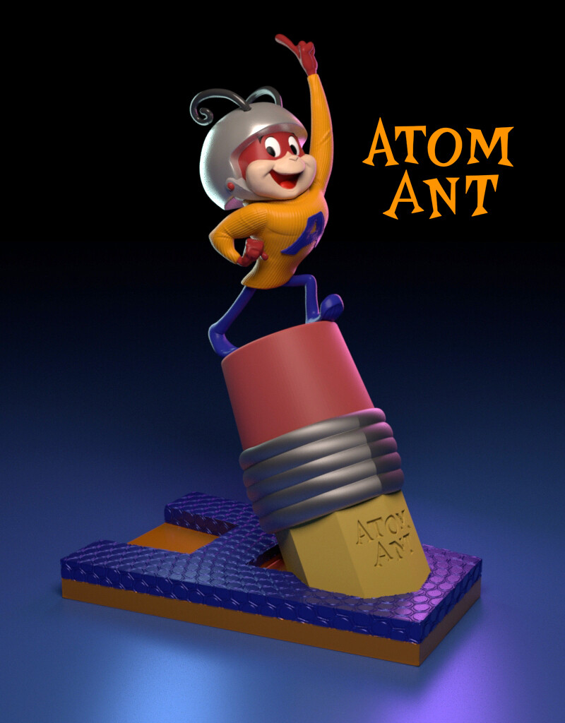 atom cartoon character