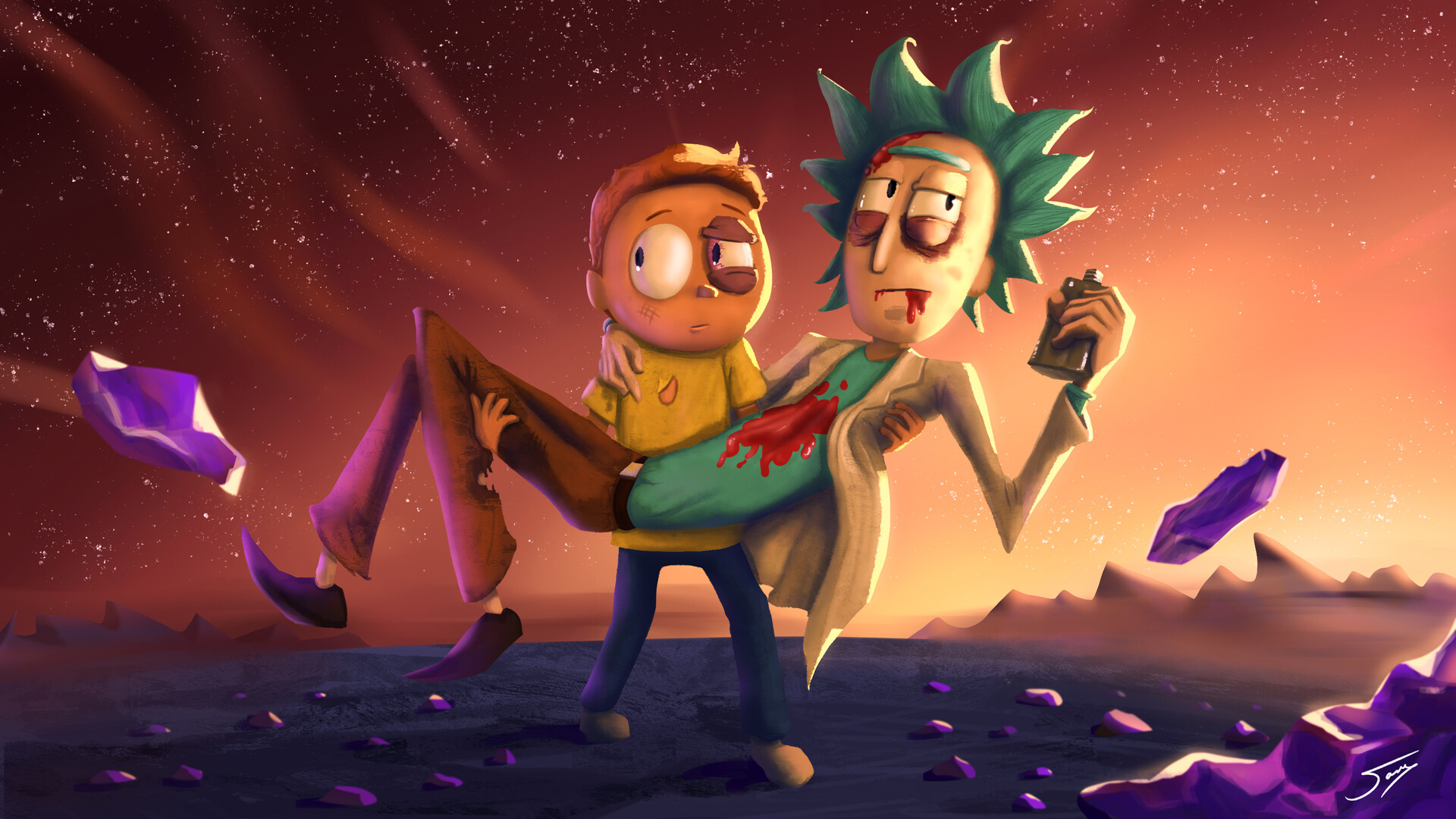 ArtStation Rick and Morty S5 Fan Art