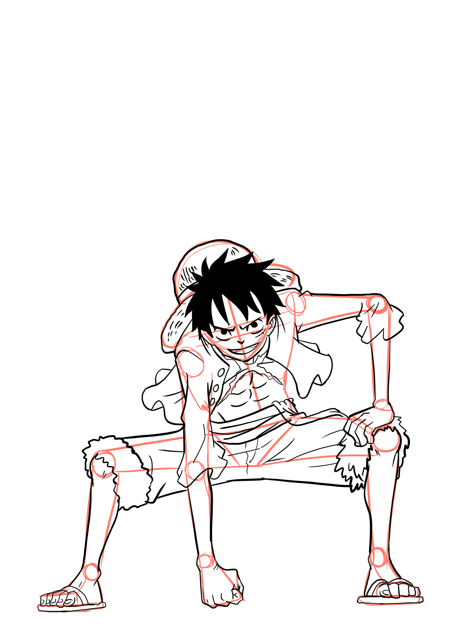 Luffy Gear Second Drawing