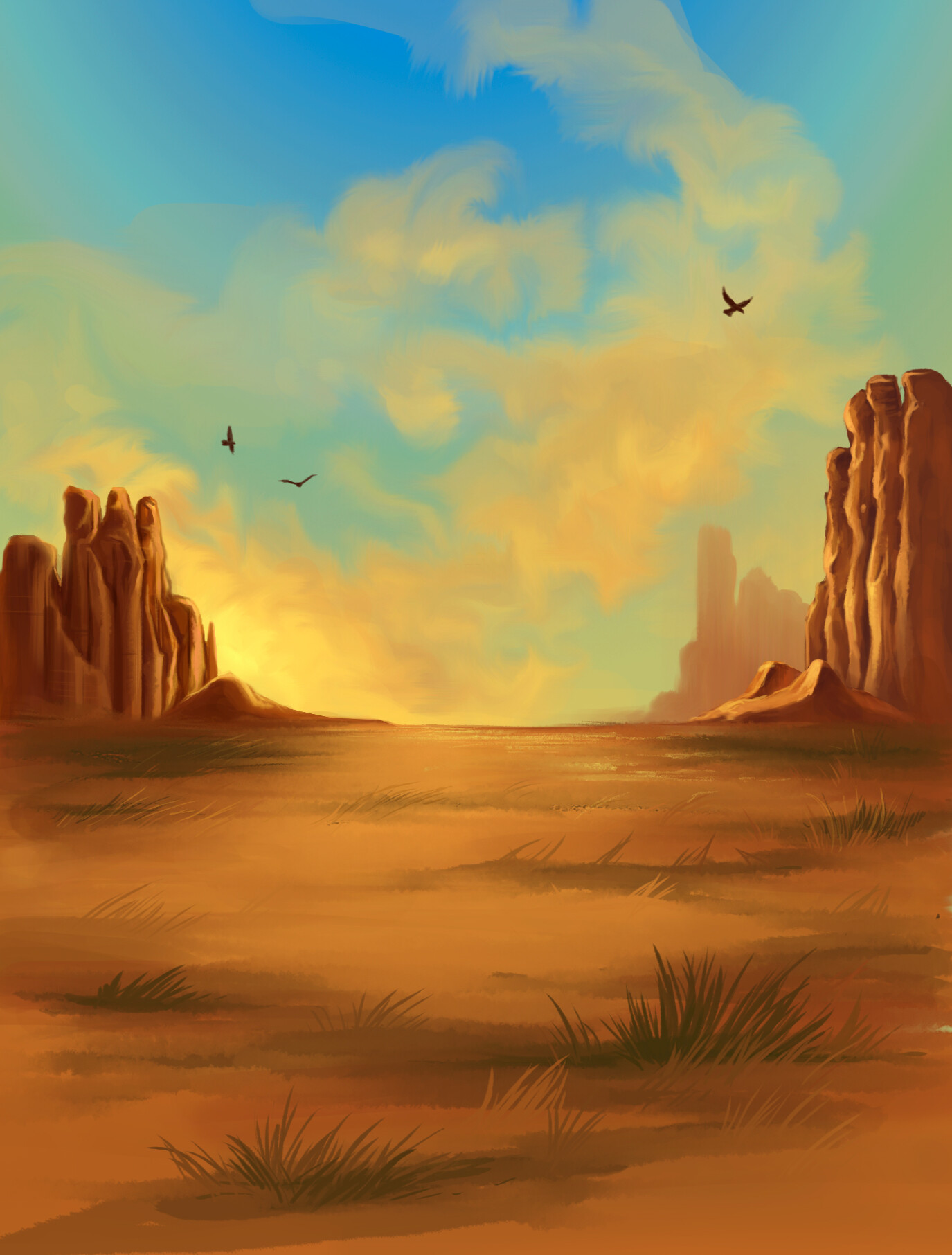 ArtStation - Western Background