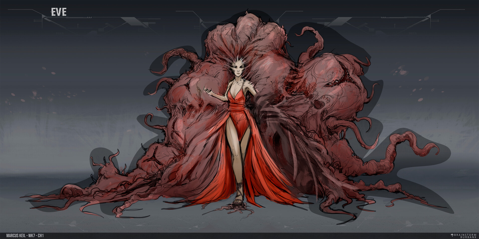 Eve 1st Form - Characters & Art - Parasite Eve  Character art, Concept art  characters, Beast creature