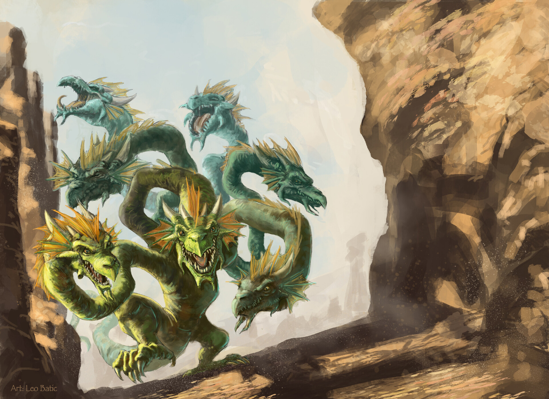 ArtStation - Hydra dragon