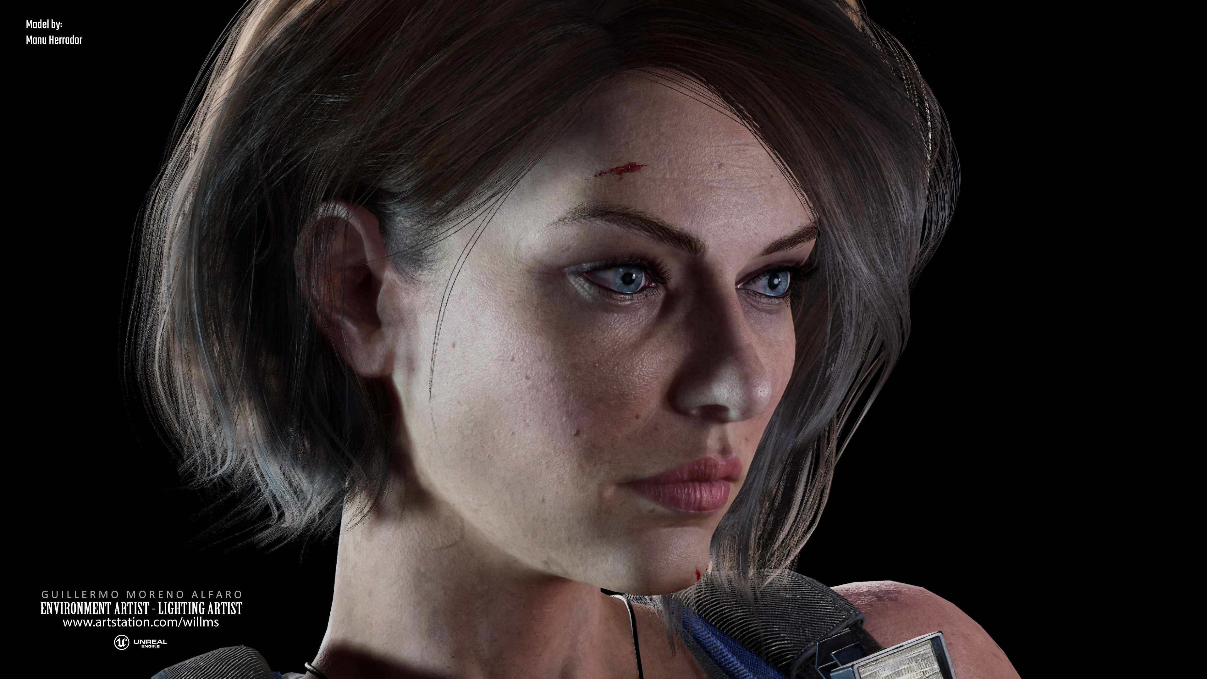 Jill Valentine, Resident Evil 3 Fan Art by Manu Herrador