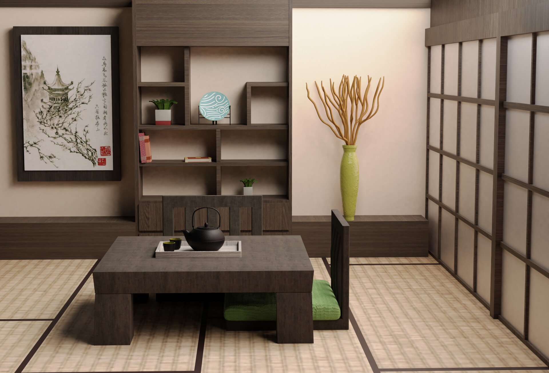 ArtStation - Japanese traditional room