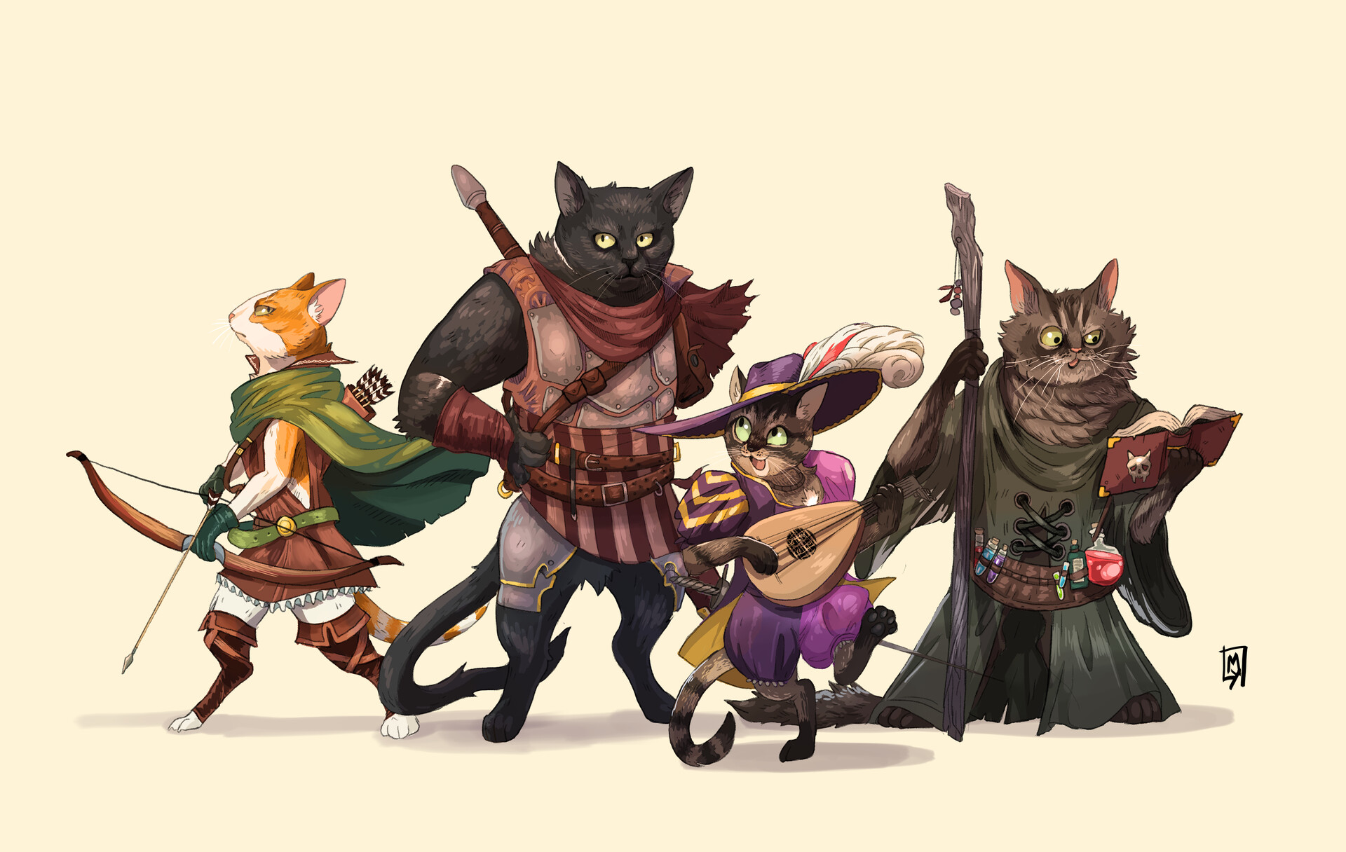 ArtStation - DnD Cats!