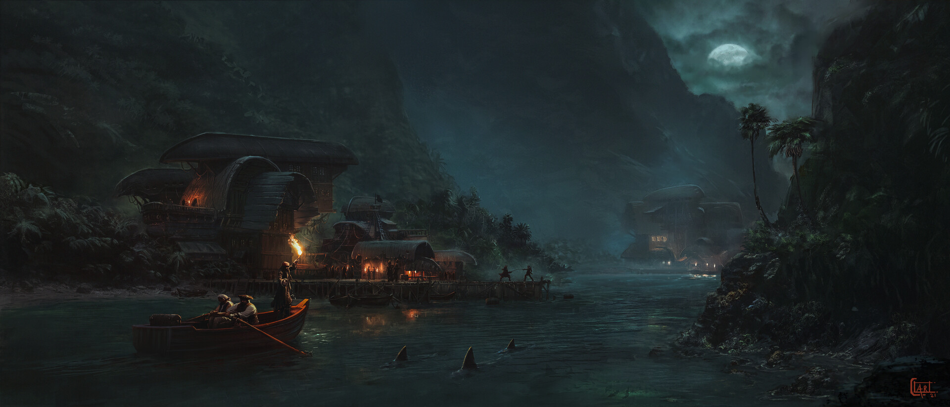 ArtStation - Pirate harbour