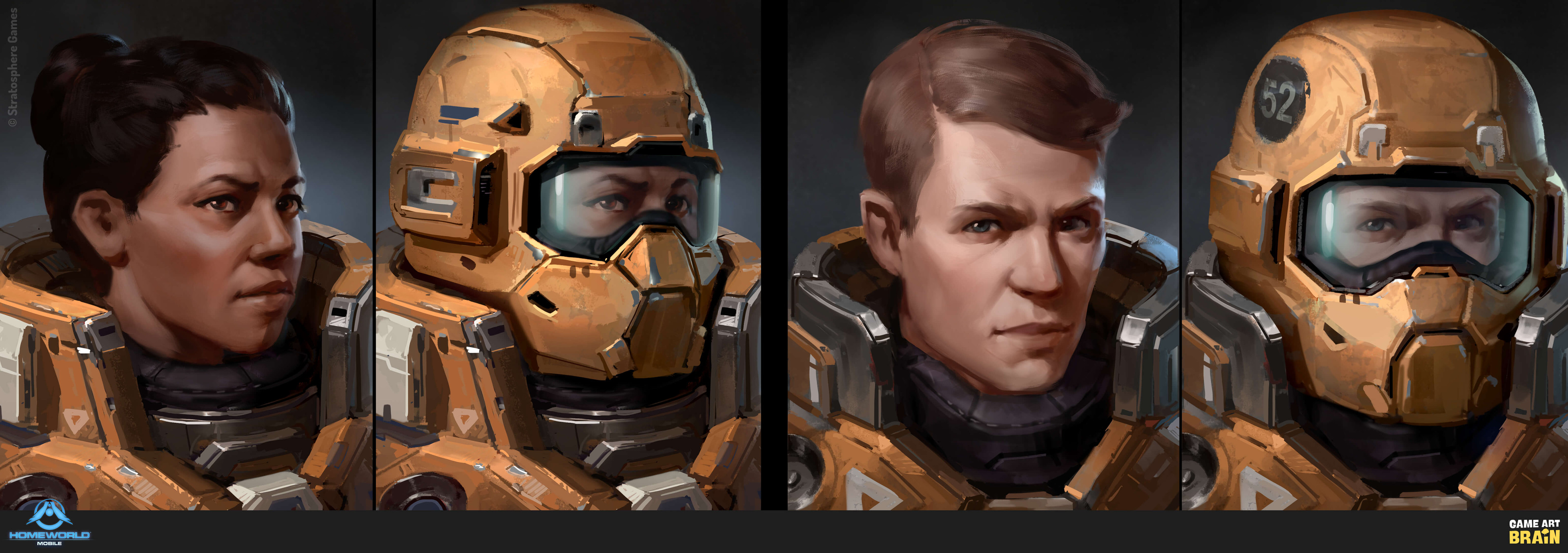 Game Art Brain Creation & Consulting Characters for Homeworld Mobile