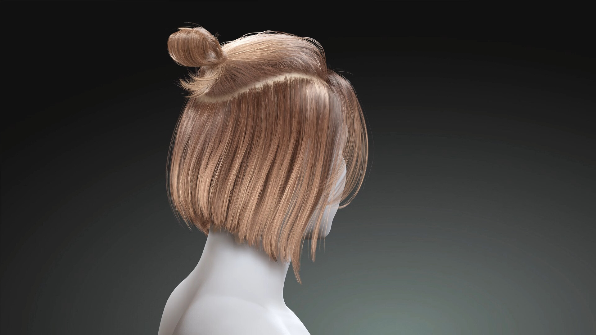 ArtStation - Realistic Short Hairstyle Female