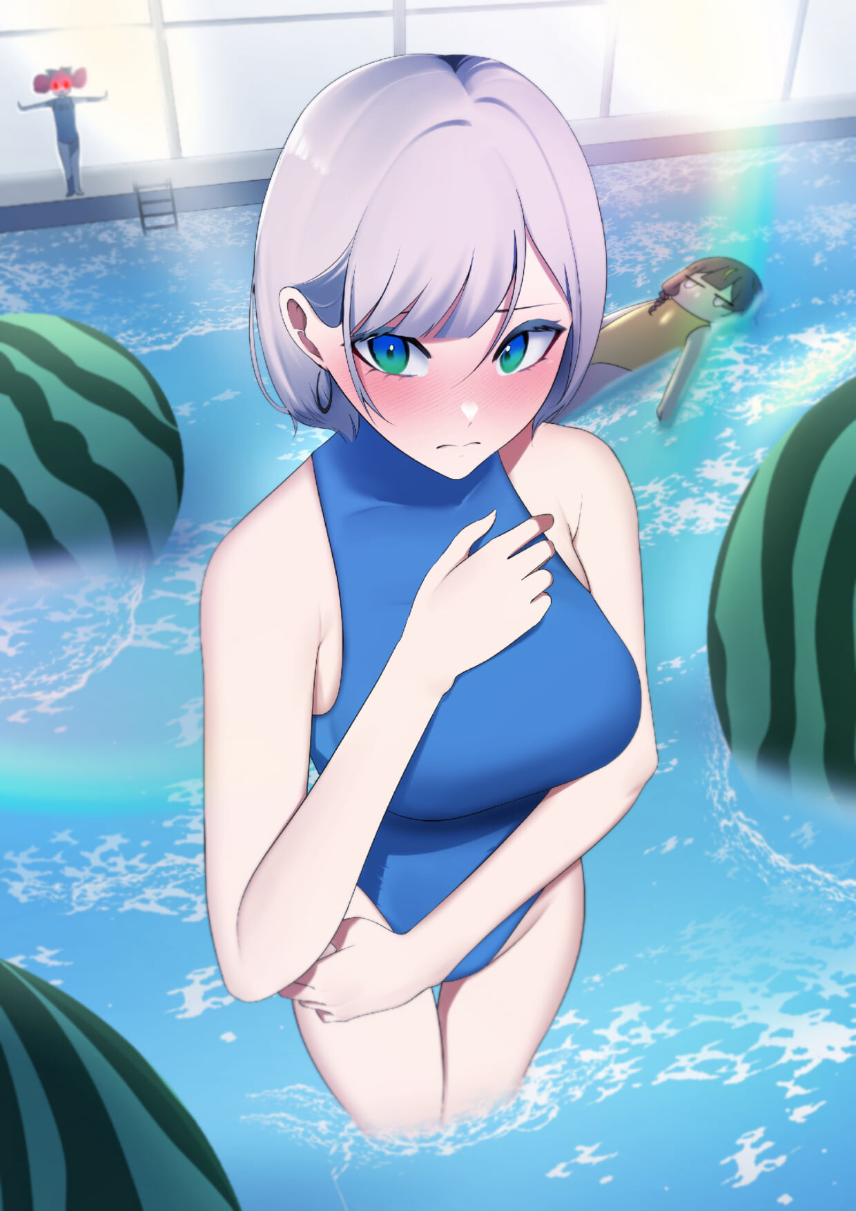 Anime girls in bathing suit store