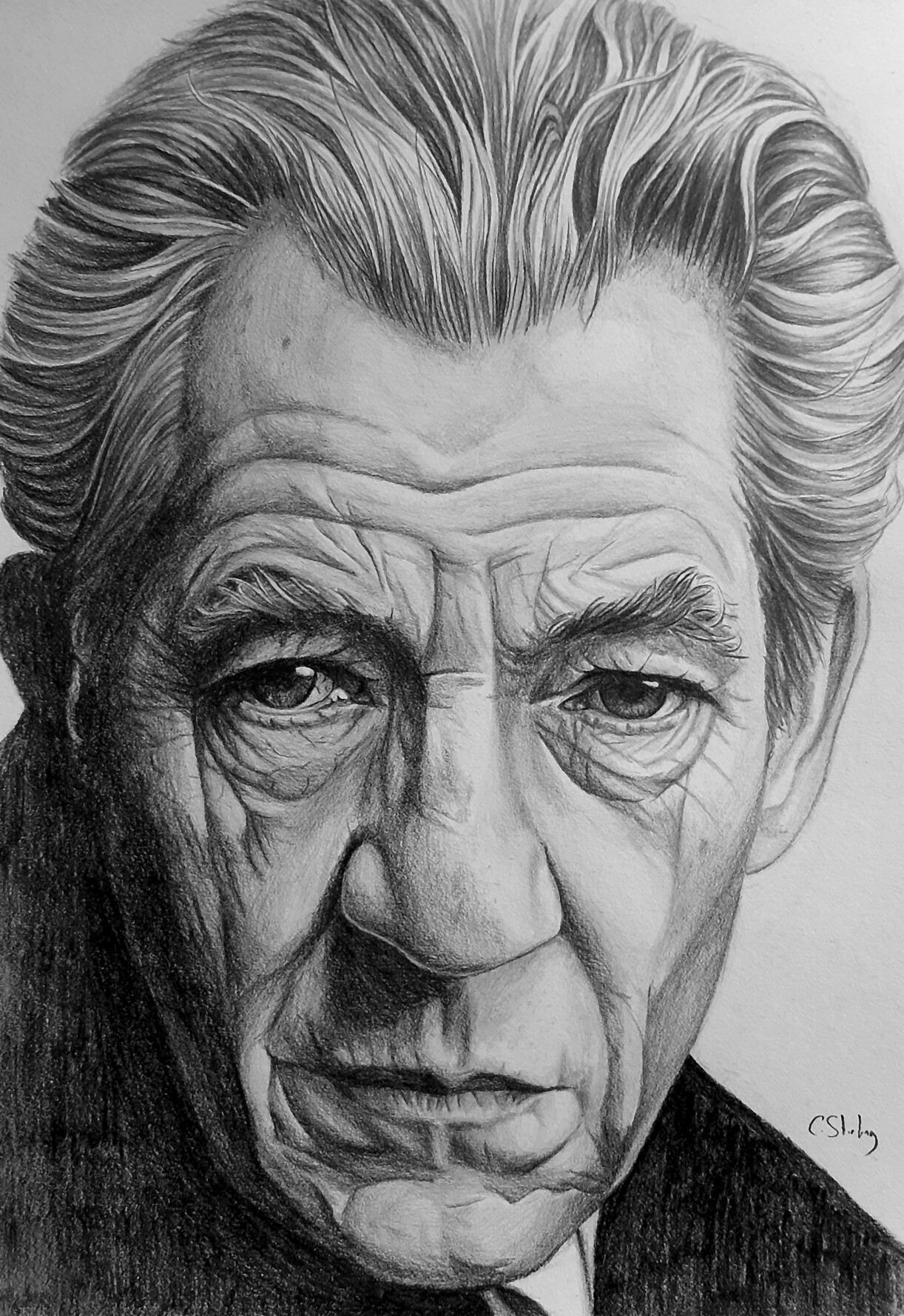 ArtStation - Ian McKellen Sketch 02