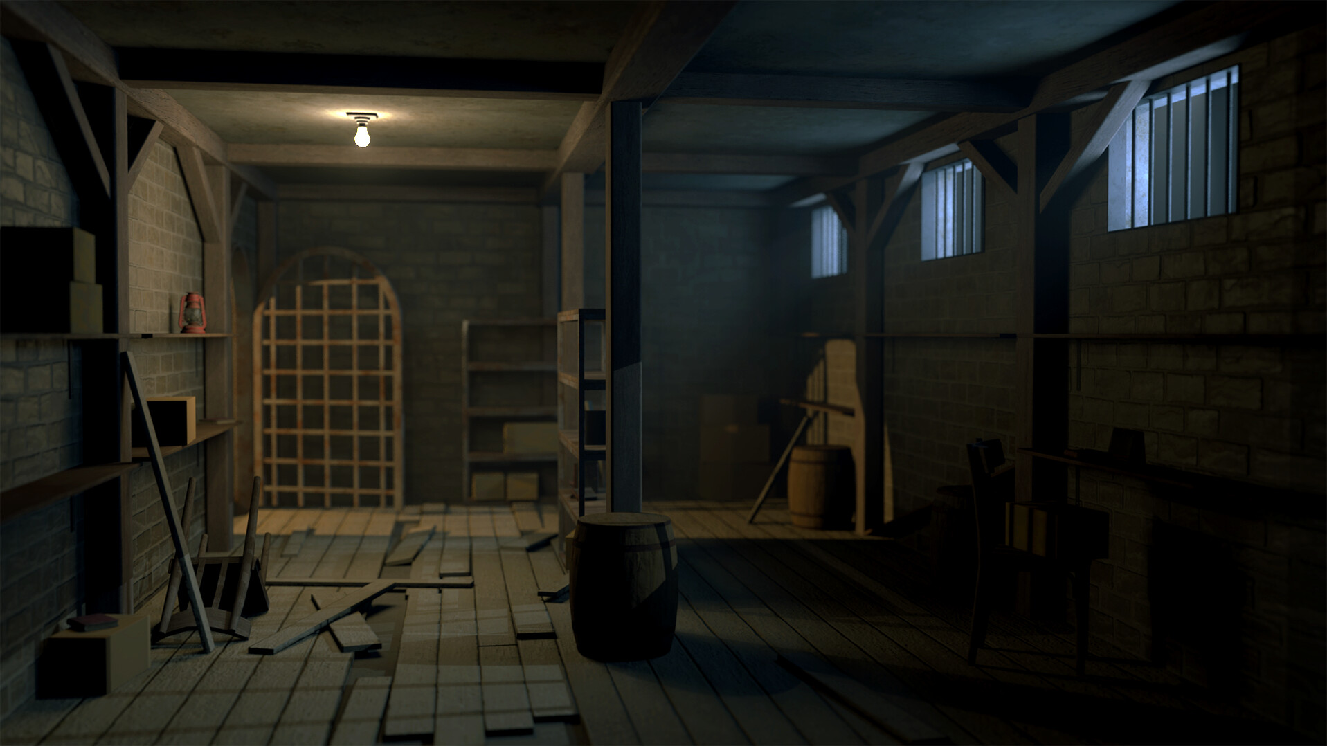 ArtStation Concept Art 3D Basement Environment artstation-concept-art-3d-basement-environment