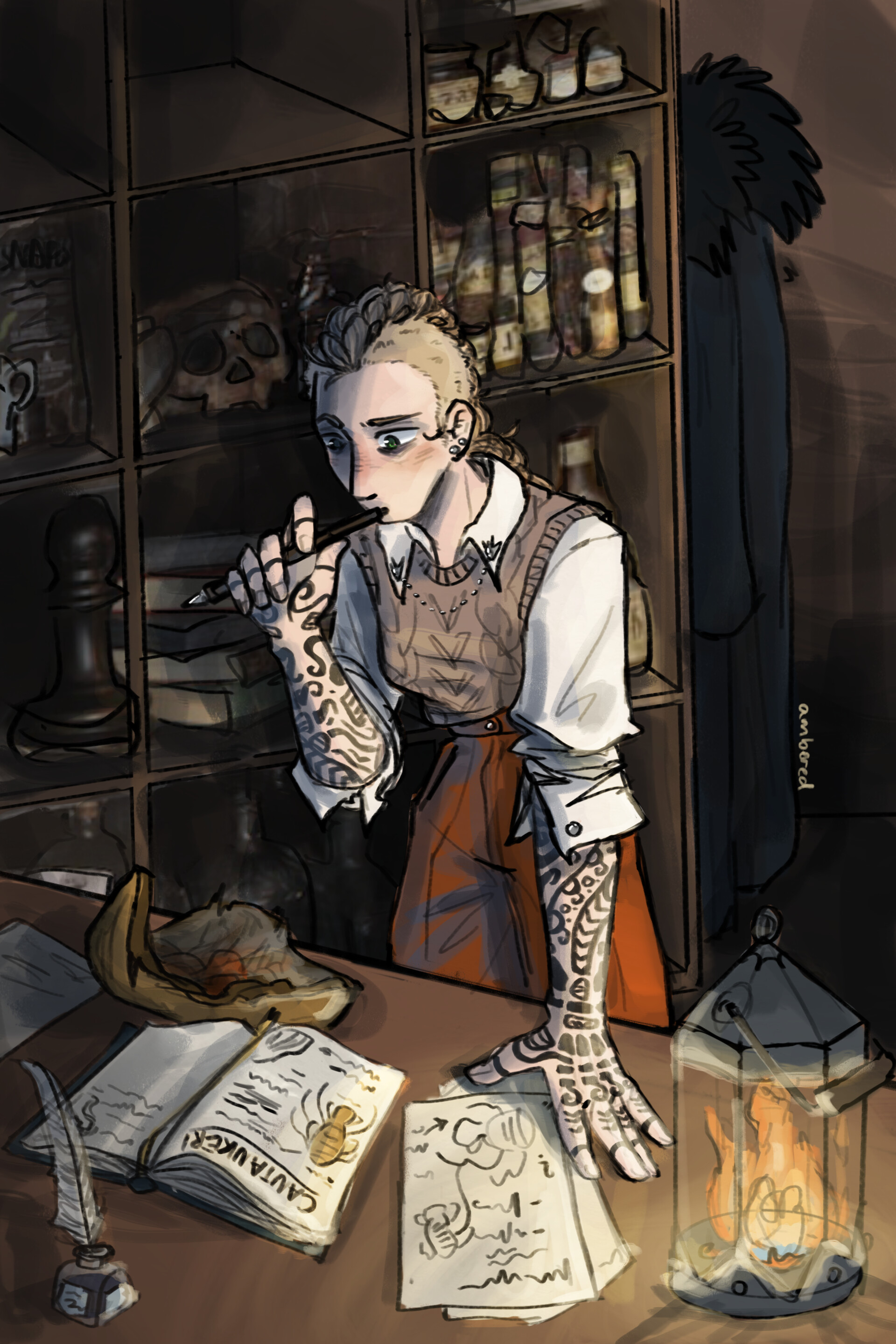 Artstation the first mate character design process