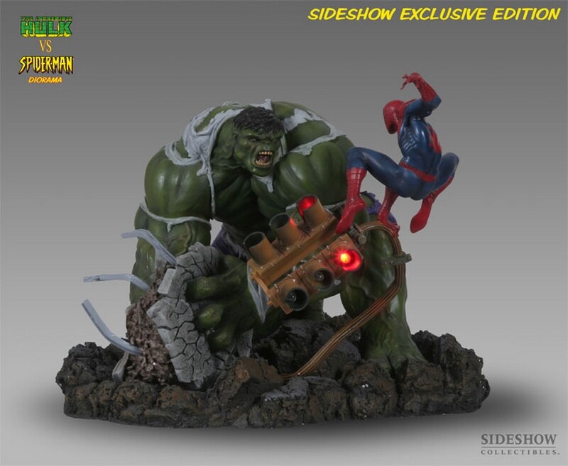 ArtStation - HULK VS SPIDERMAN Diorama 1/8 Scale by Sideshow Collectibles  (2006)