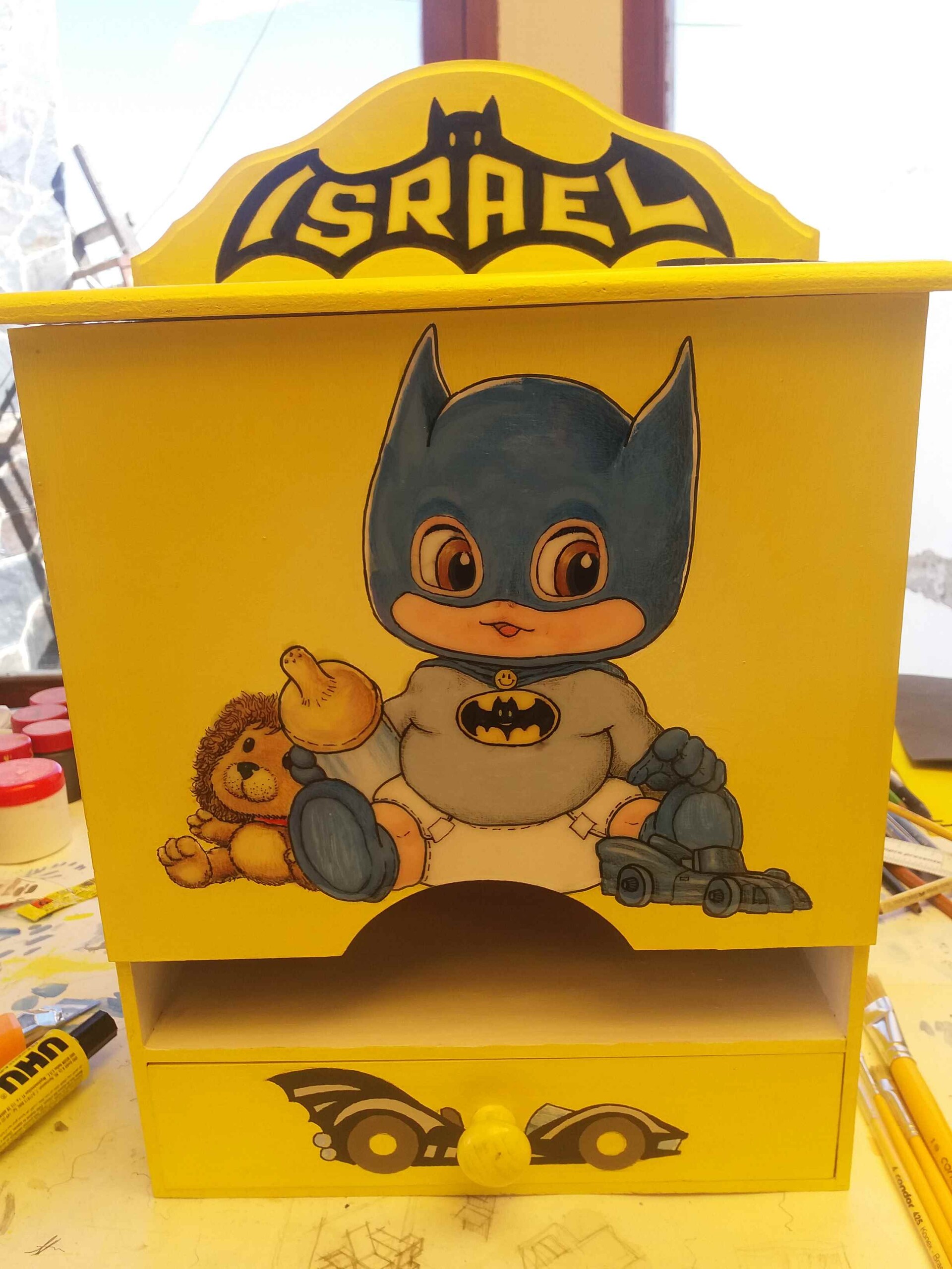 Gustavo Jorge Solis Sanchez - Batman Baby Painting (fanart), image size:1920x2560