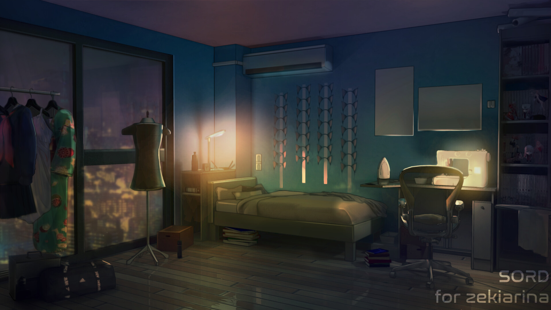 Alexander Sord - Visual Novel Background - A Cosplayer\'s Room ...