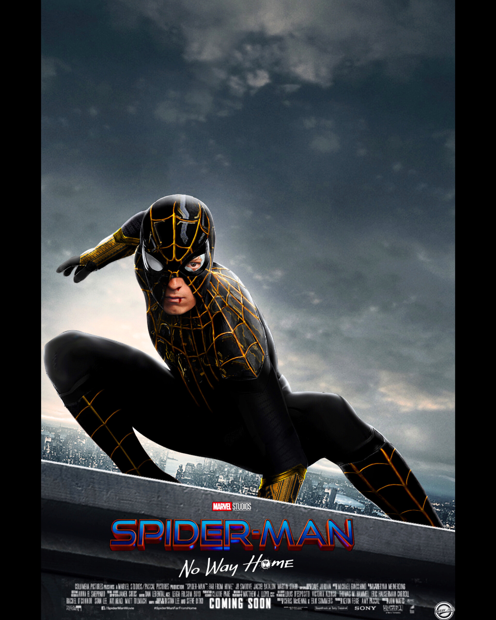 ArtStation Black and Gold SpiderMan Poster